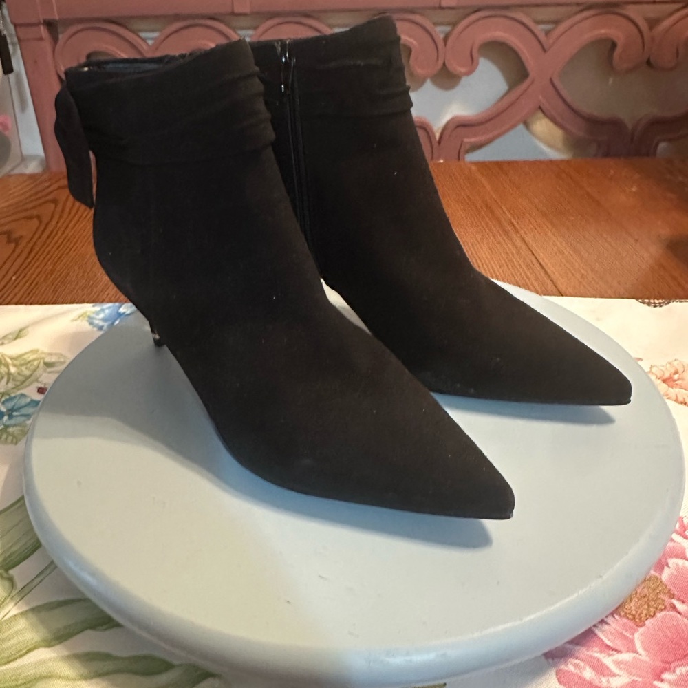 Ted Baker Black Ankle Booties with Pointed Toe